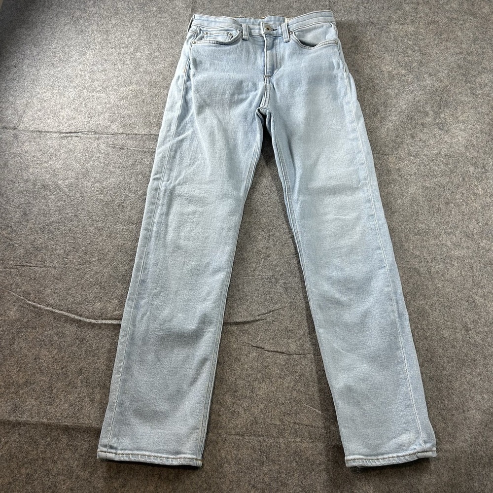 Rag & Bone Jeans Women's 25 Nina High-Rise Ankle Cigarette Straight Light Wash